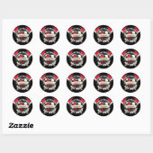 Custom Love My Firefighter Ronde Sticker (Vel)