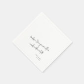Custom Love Note Handgeschreven Stijl Huwelijksgel Servet (Hoek)