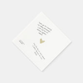 Custom Love Note Handwritten Typo-Personal Wedding Servet (Hoek)