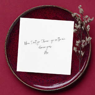 Custom Love Note Upload je eigen handschrift Servet