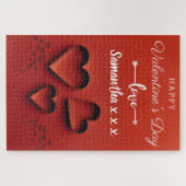 Custom Love of Valentijns's Jigzaag Puzzle Legpuzzel (Horizontaal)