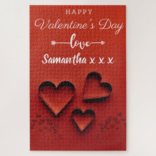 Custom Love of Valentijns's Jigzaag Puzzle Legpuzzel (Verticaal)