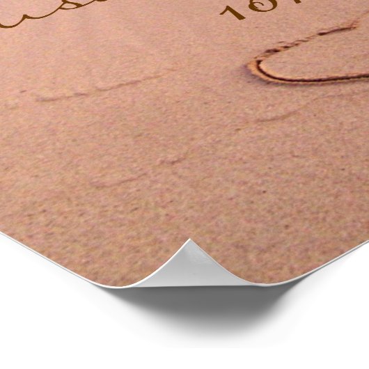 Custom Love on the Beach Poster (Hoek)