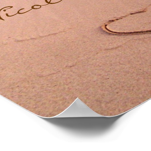 Custom Love on the Beach Poster (Hoek)