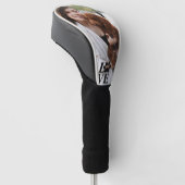 Custom LOVE Paw Print Golf Head Hoesje Golfheadcover (Schuin)