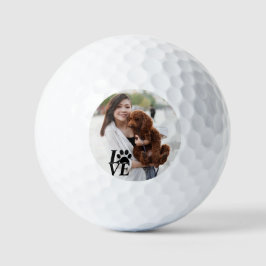 Custom LOVE Paw Print Golfballen – voor Hondenlief