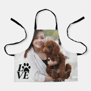 Custom LOVE Paw Print Schort - Hondenliefhebber's 