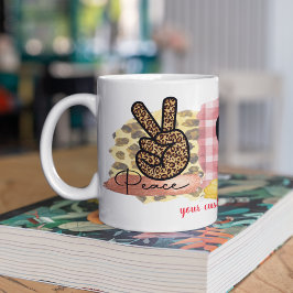 Custom Love Peace Chihuahua Valentijnsdag Dog Koffiemok