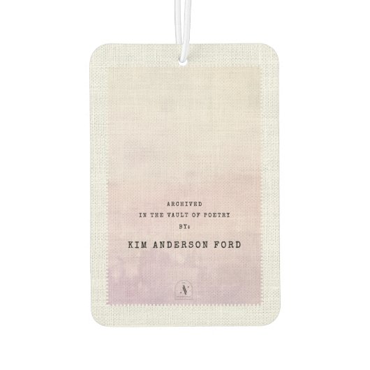 Custom Love Script Heather & Dusk Poet Luchtverfrisser (Achterkant)