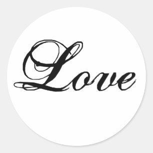 Custom Love Stickers voor bruiloft gunsten