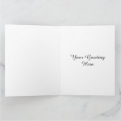 Custom LOVE Vierkante belettering Ombre Rood & Gee Kaart (Binnen)