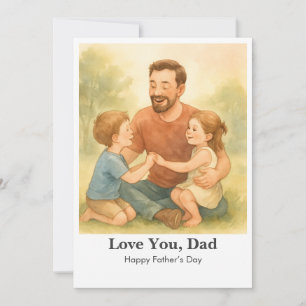 Custom Love You, Dad - Vaderdag Kaart