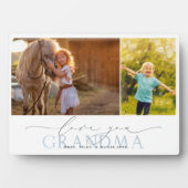 Custom Love You Grandma 2 Photo Collage Fotoplaat (voorkant)