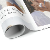 Custom Love You Mama Photo | Personalized Cadeaupapier (Rol Hoek)