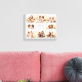 Custom Love You mammie Moederdag Photo Collage Canvas Afdruk (Insitu (Woonkamer))