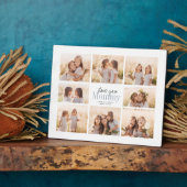 Custom Love You mammie Moederdag Photo Collage Fotoplaat (Zijkant)