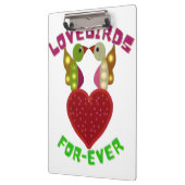 Custom Lovebirds Heart Gift Classic Playing Cards Klembord (Links)
