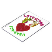 Custom Lovebirds Heart Gift Classic Playing Cards Notitieboek (Linkerzijde)