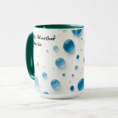 Custom Lovely Weather For Ducks Watercolor Mok (Voorkant links)