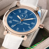 Custom lover name initial monogram Personalized  Horloge