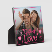 Custom Lovers Afbeelding cadeau van liefde Valenti Fotoplaat (Voorkant)