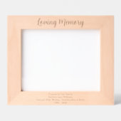 Custom Loving Memory | Keepsake Memorial Gegraveerde Lijstjes (Voorkant)