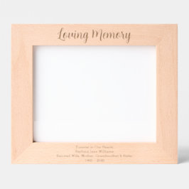 Custom Loving Memory | Keepsake Memorial Gegraveerde Lijstjes