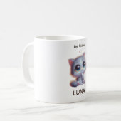Custom Low Battery Cat Mug Koffiemok (Voorkant links)