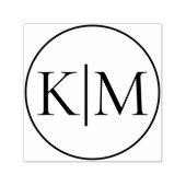 Custom Loyalty Card Business Initials Monogram Zelfinktende Stempel (Design)