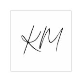 Custom Loyalty Card Business Initials Monogram Zelfinktende Stempel (Design)