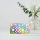 Custom Loyalty Kaart Visitekaartje (Staand voorkant)