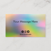 Custom Loyalty Kaart Visitekaartje (Achterkant)