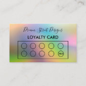 Custom Loyalty Kaart Visitekaartje (Voorkant)