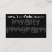 Custom Loyalty Punch Card (Achterkant)