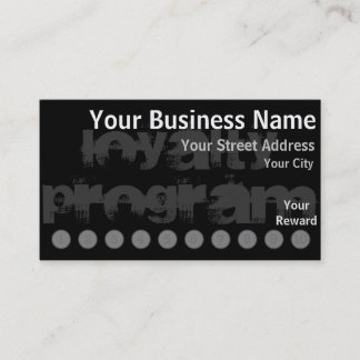 Custom Loyalty Punch Card