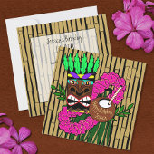 Custom Luau verjaardagsfeestje Kaart