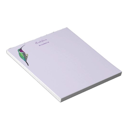 Custom Lucifer Hummingbird Notitieblok (Schuin)