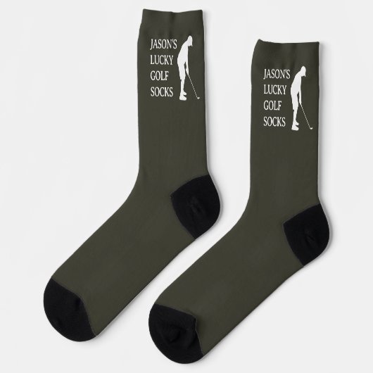 Custom Lucky Golf Socks, Birthday Christmas Fun Sokken (Links)