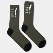 Custom Lucky Golf Socks, Birthday Christmas Fun Sokken (Rechts)