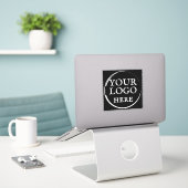 Custom Luggage Logo, Vinyl Suitcase Waterproof  Sticker (Laptop op bureau)