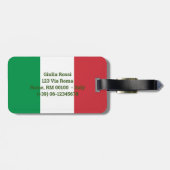 Custom luggage tag, Italian flag luggage tag  Bagagelabel (Achterkant horizontaal)