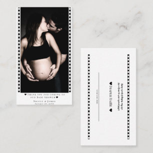 Custom Luier Raffle Baby shower Foto Prijs Kaarten Visitekaartje