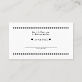 Custom Luier Raffle Baby shower Foto Prijs Kaarten Visitekaartje (Achterkant)