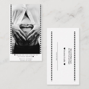 Custom Luier Raffle Baby shower Foto Prijs Kaarten Visitekaartje