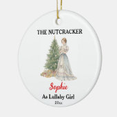 Custom Lullaby Girl Nutcracker Photo Christmas Keramisch Ornament (Links)