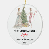 Custom Lullaby Girl Nutcracker Photo Christmas Keramisch Ornament (Links)