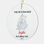 Custom Lullaby Girl Nutcracker Photo Christmas Keramisch Ornament (Links)
