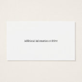 Custom Luthier ambachtsman akoestische gitaar Visitekaartjes (Achterkant)