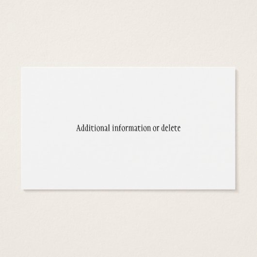 Custom Luthier ambachtsman akoestische gitaar Visitekaartjes (Achterkant)