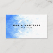 Custom Luxe Boutique Wit/Blauw Visitekaartje (Voorkant)